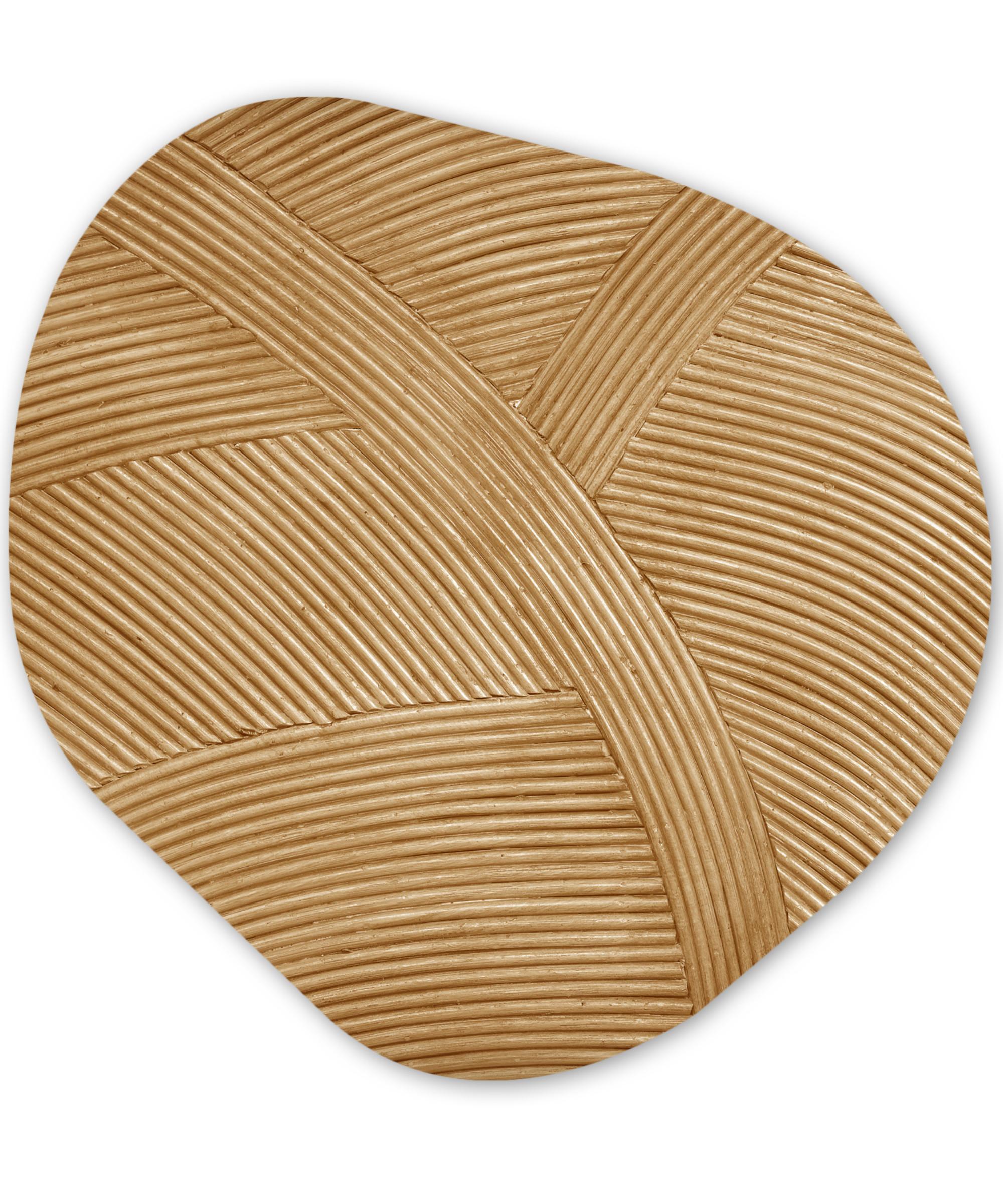 WANDBILD Struktur - Natur - Kunst - Rattan Room Decor 90x90 cm - Naturfarben, Kunststoff (90/90cm) - MuchoWow