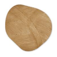 WANDBILD Struktur - Natur - Kunst - Rattan Wanddeko 40x40 cm - Naturfarben, Kunststoff (40/40cm) - MuchoWow