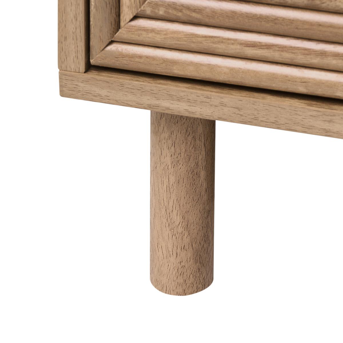 SIDEBOARD mit 3 Türen Hellbraun Ronge - Hellbraun/Braun, Holz/Holzwerkstoff (150/75/40cm) - Beliani