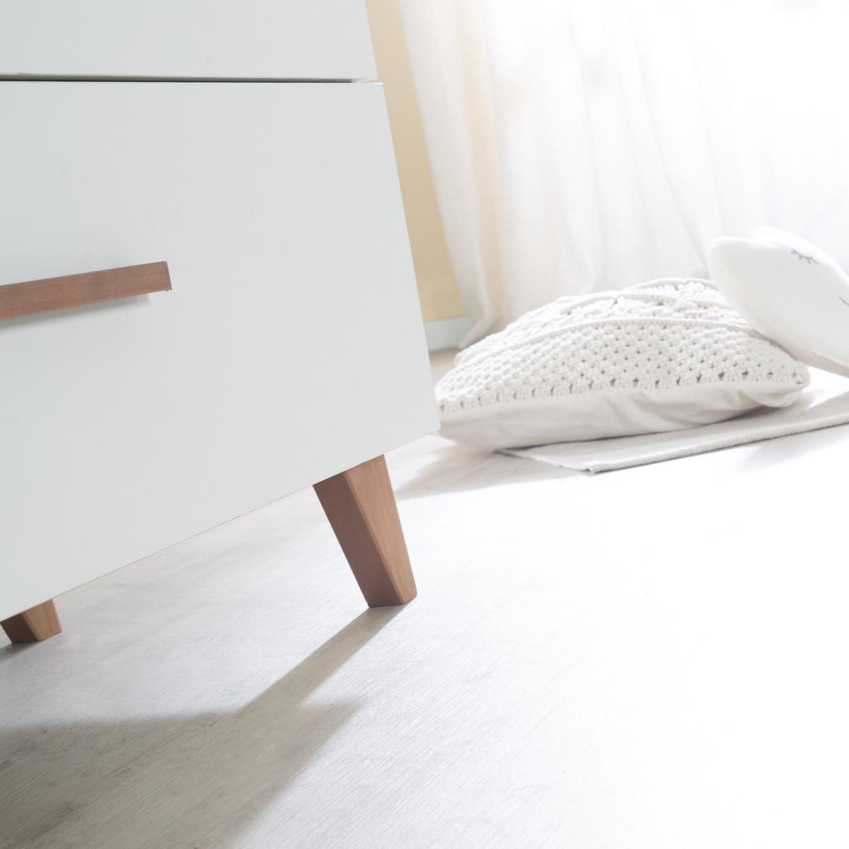 BABYZIMMER Ole 2-teilig - Weiß, Holzwerkstoff (110/98/142cm) - Roba