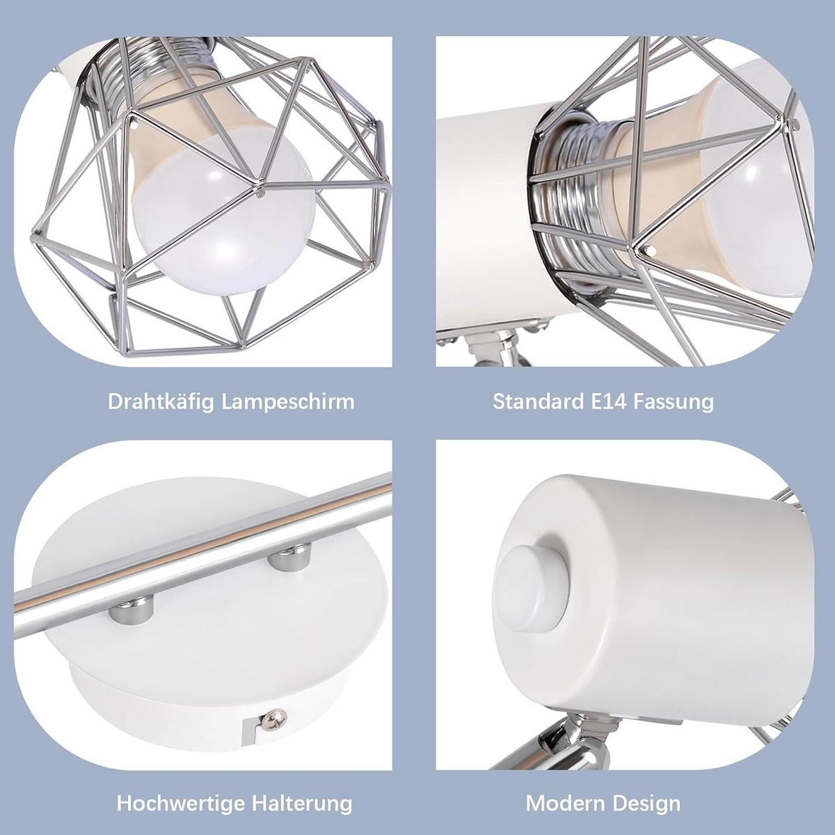 STRAHLER Gerechtigkeit 2-flammig 28/20/9.5cm - Weiß, Metall (28/20/9.5cm) - ZMH