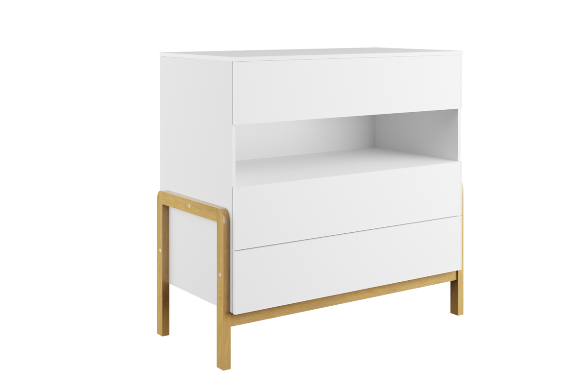 KOMMODE VICTOR Weiß Weiß 94/90/45 - Weiß, Holzwerkstoff (94/90/45cm) - RAUMHIRSCH FURNITURE