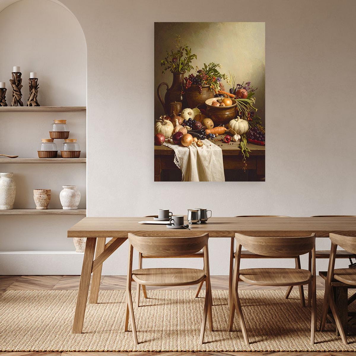 LEINWANDBILD Essen & Trinken 70x100cm - Multicolor, Textil (70/100cm) - Feeby
