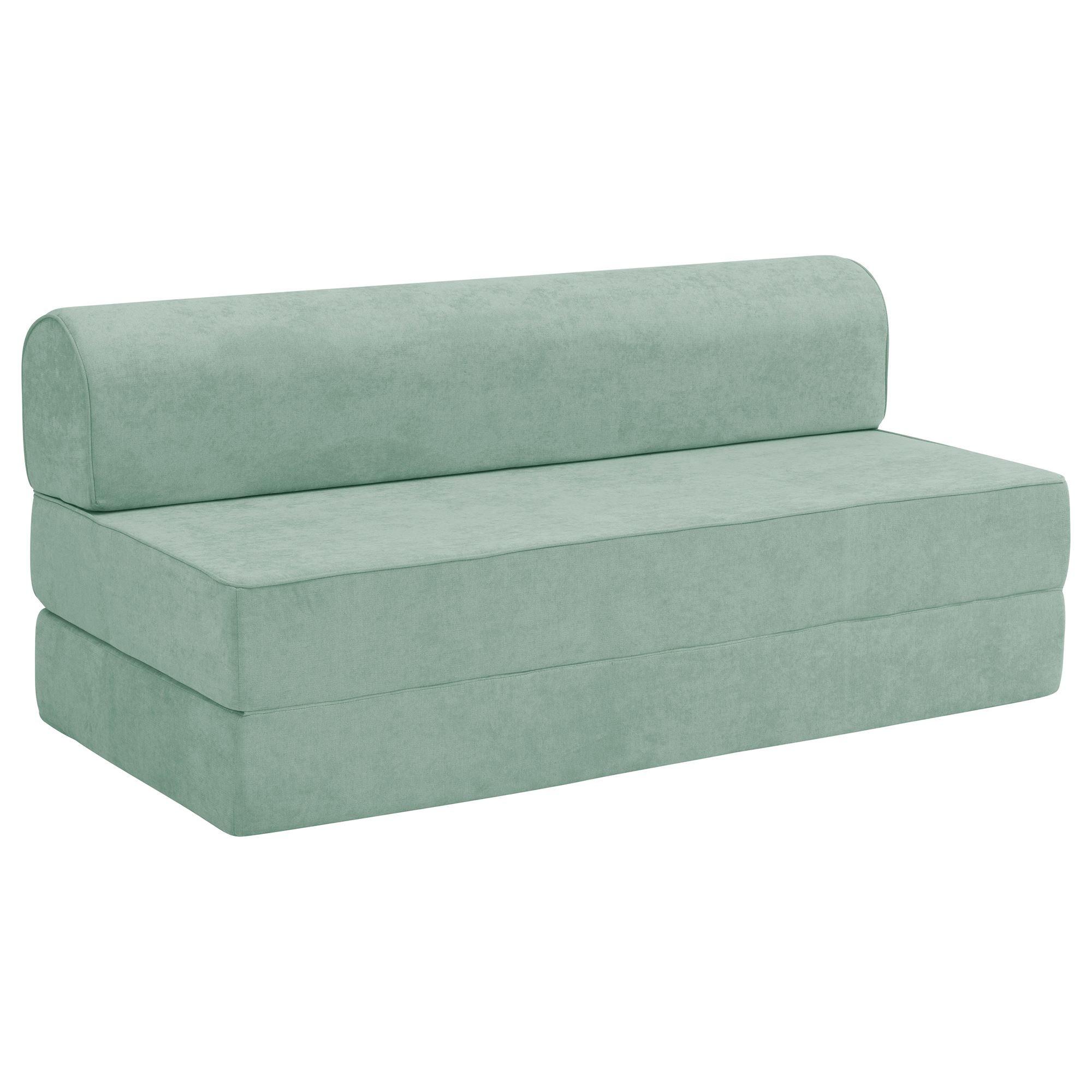 FALTSOFA Katusha Flachgewebe hellgrün - Hellgrün, Kunststoff (80/71/160cm) - 58aufmkessel