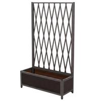 RANKGITTER Grau - Grau, Metall (90/152/35cm) - MCW