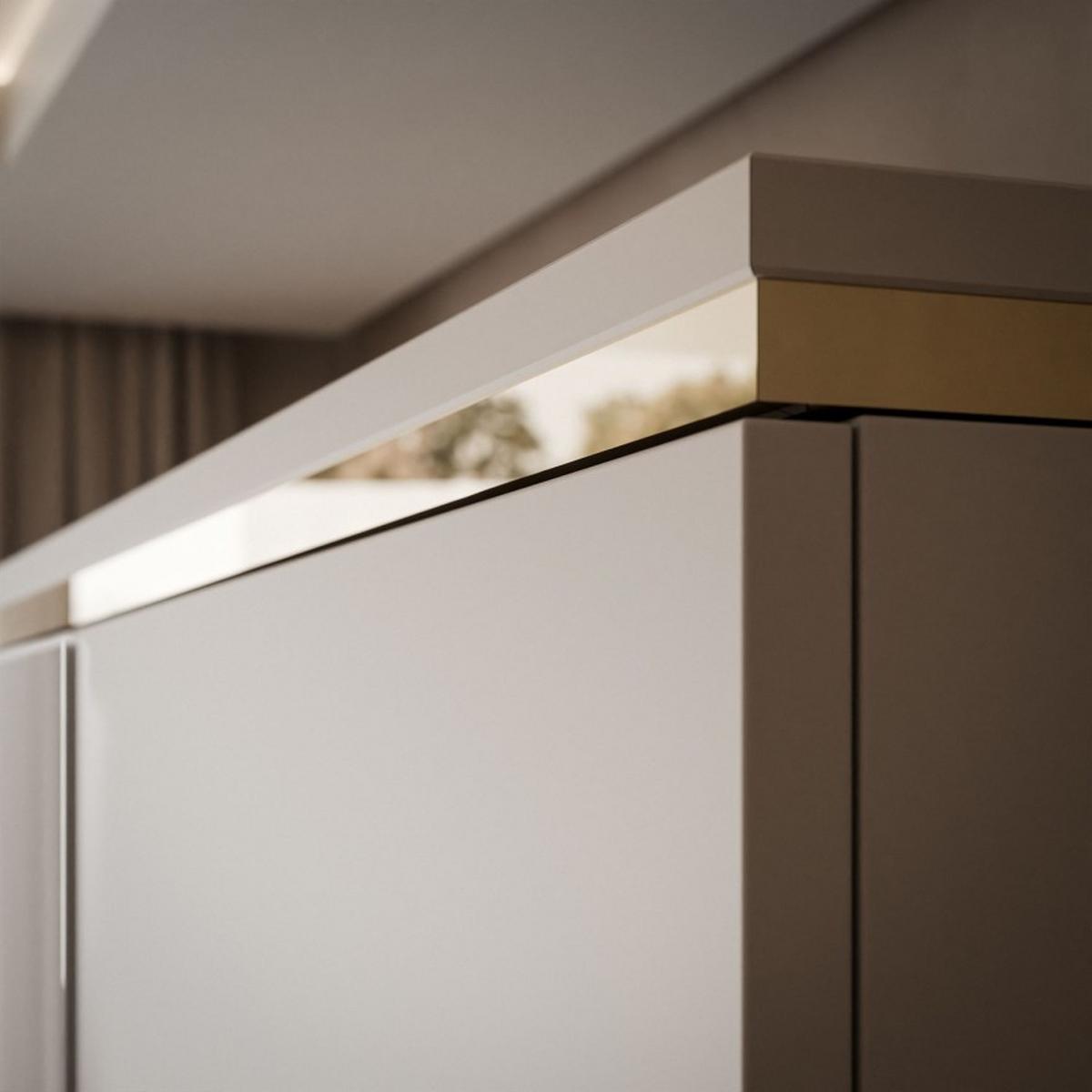 KLEIDERSCHRANK AURORA KASCHMIR 3D - Kaschmir, Holzwerkstoff (150/213/55cm) - Lookway
