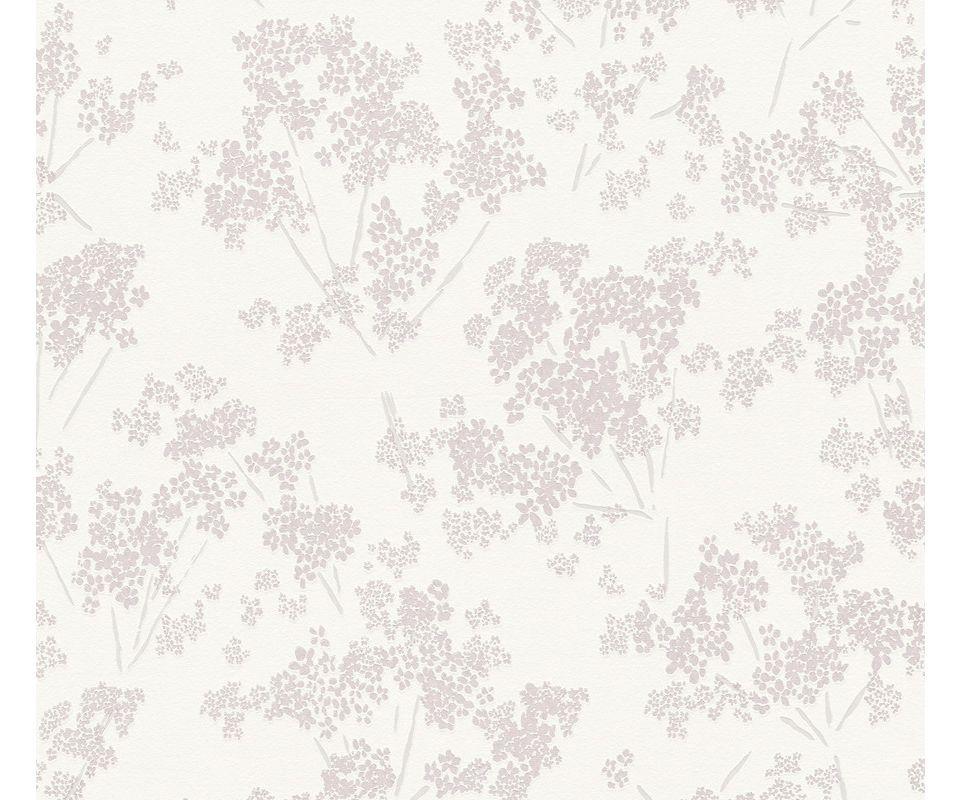 VLIESTAPETE Rosa 53/1005 cm - Weiß, Textil (53/1cm) - KUNSTLOFT