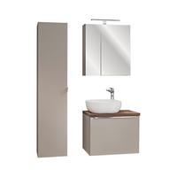 BADMÖBEL 60cm Eros 2er-Set Taupe - Taupe, Holzwerkstoff (60/48/46cm) - Petits-meubles