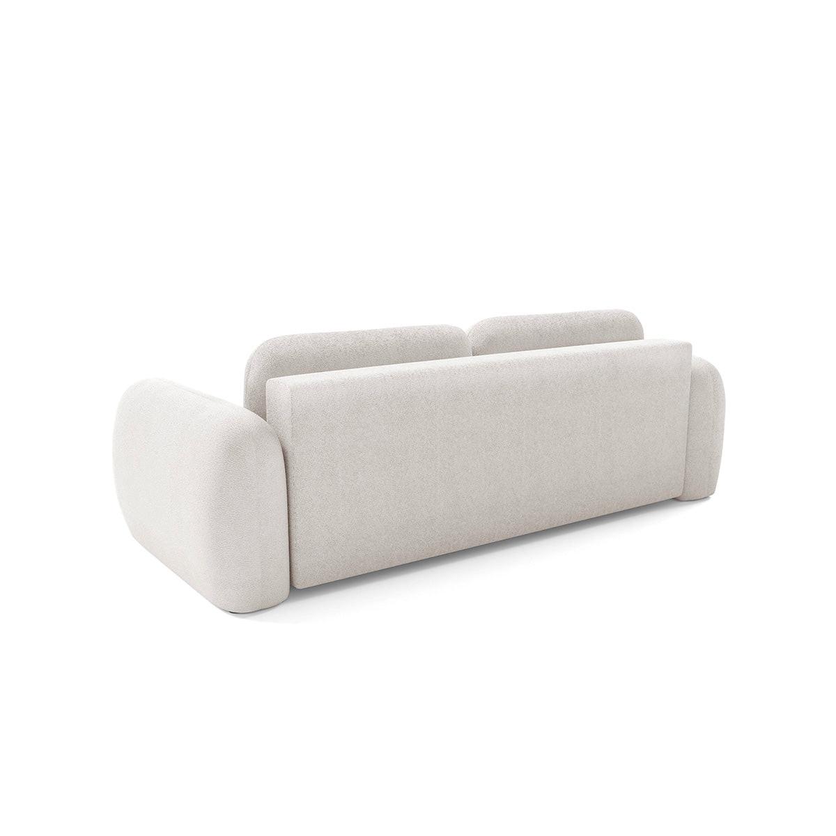 SOFA Livio 3 Sitzplätze Gebrochenes Weiß - Weiß, Holz (270/95/121cm) - Petits-meubles