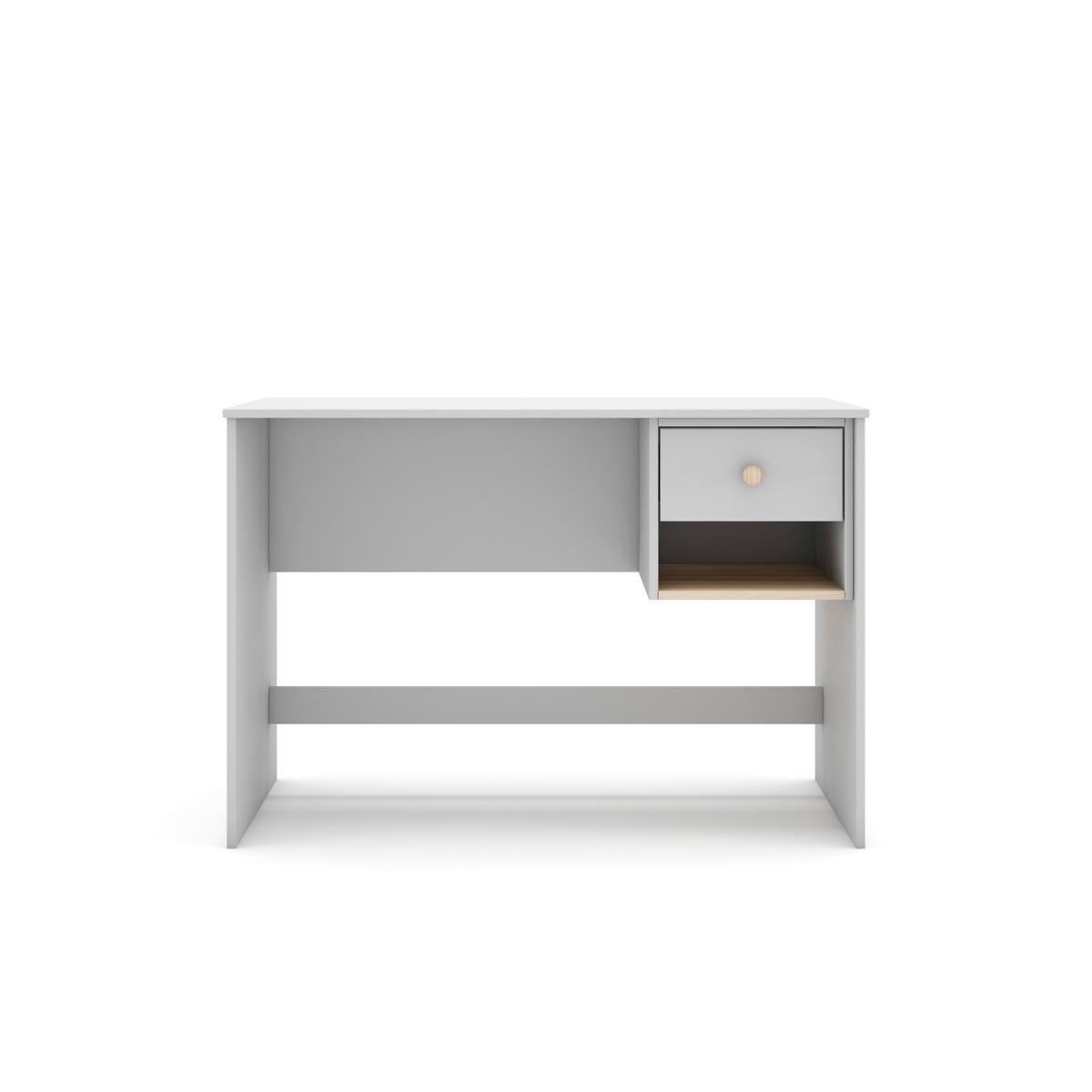 SCHREIBTISCH Esteban Weiß 110/55/75 cm - Weiß, Holz (110/55/75cm) - Calicosy