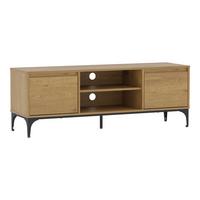 TV-ELEMENT Kistiandi - Alteiche, Holzwerkstoff/Metall (140/50/40cm) - [en.casa]