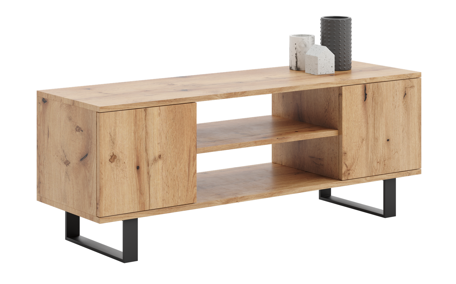 LOWBOARD Focus - Eichefarben, Holzwerkstoff (40/49/155cm) - RAUMHIRSCH FURNITURE