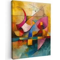 LEINWANDBILD Kunst - Abstrakt - Modern Room Decor 30x40 cm - Gelb, Textil (30/40cm) - MuchoWow