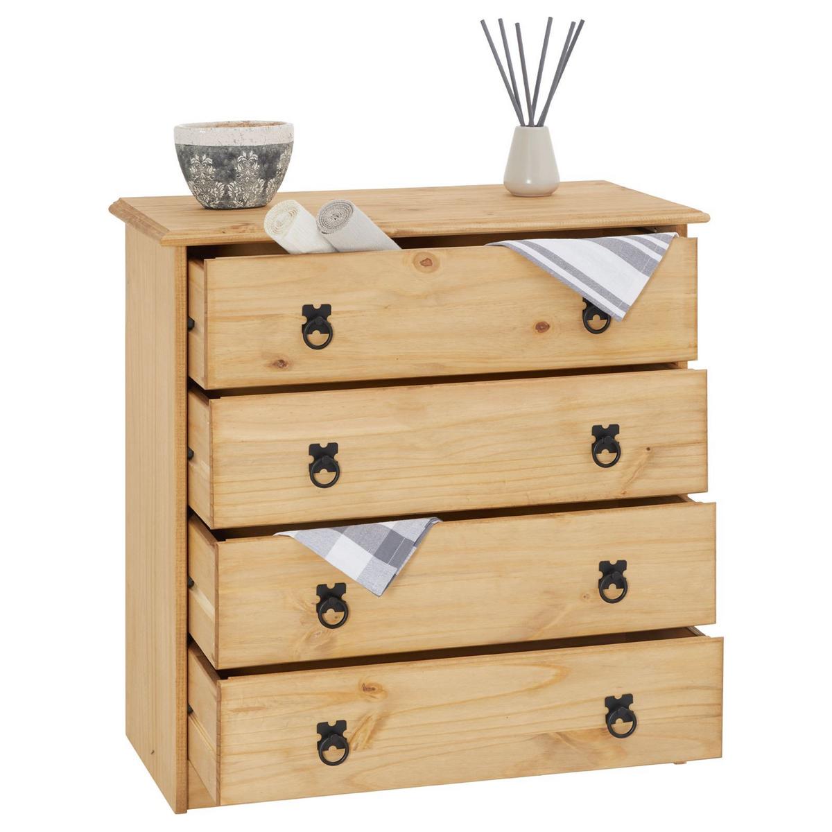 KOMMODE BARRIO natur - Naturfarben, Holz (71/72/34cm) - CARO-Möbel