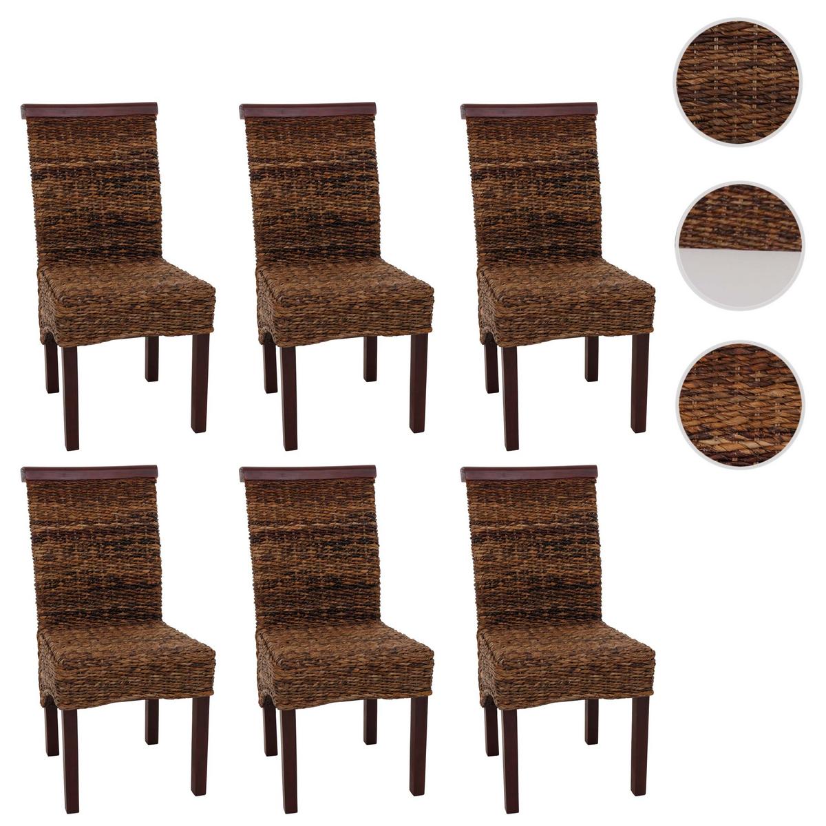 ESSZIMMERSTUHL Braun 6er-Set - Hellbraun/Braun, Holz (47/93/43cm) - MCW