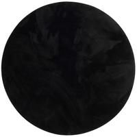 KINDER SUPER SOFT FELLTEPPICH PEARL KIDS RUND - Schwarz, Textil (160/160cm) - Pergamon