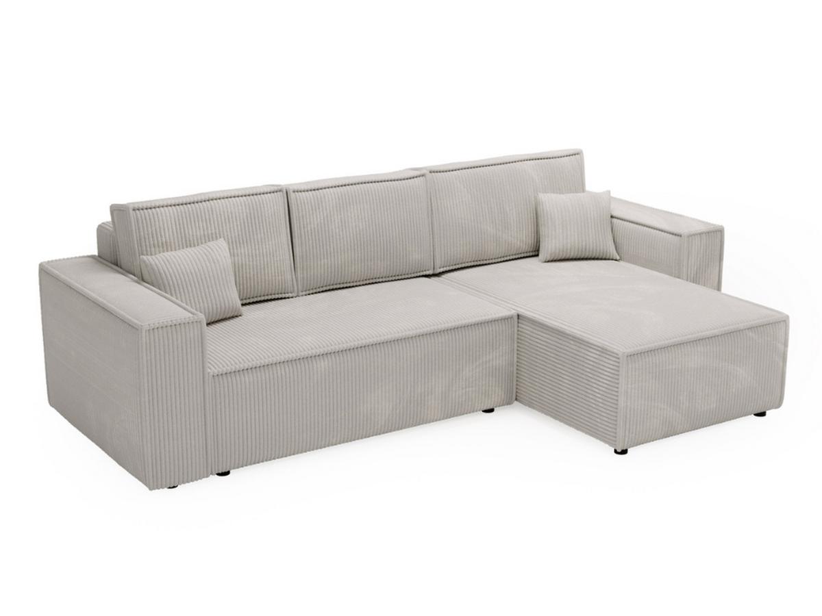 ECKSOFA Prato XL Hellgrau - Hellgrau/Schwarz, Holz/Kunststoff (280/170cm) - Graingold