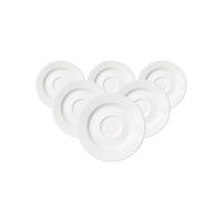 ESPRESSOUNTERTASSEN Volos weiß ø 12,5 cm 6er Set - Weiß, Keramik (12.5cm) - Ritzenhoff Breker