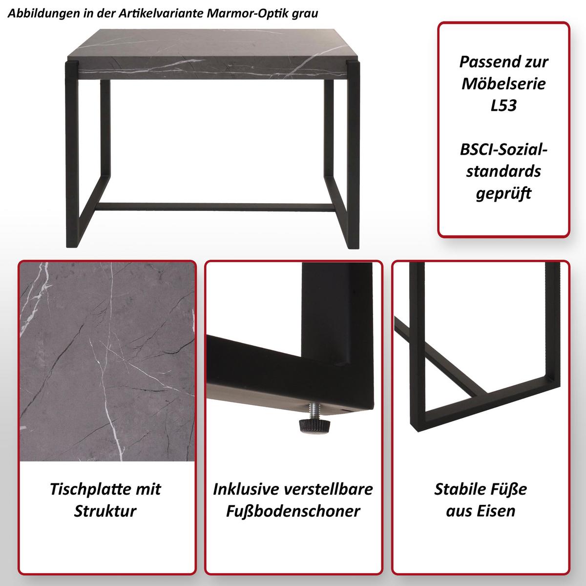 KONSOLENTISCH eckig Grau - Grau, Holzwerkstoff (40/100/81cm) - MCW