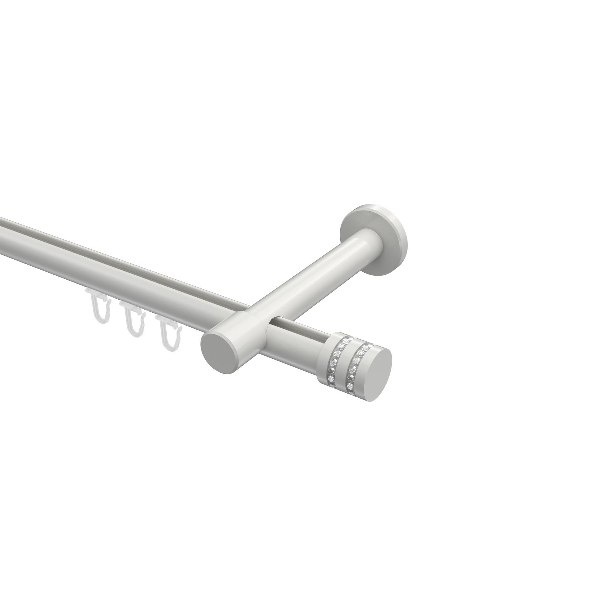 GARDINENSTANGE INNENLAUF Prestige Estana 100 cm, 1-läufig, 20 mm Ø Weiß - Weiß, Metall (100cm) - INTERDECO
