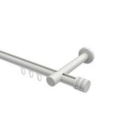 GARDINENSTANGE INNENLAUF Prestige Estana 100 cm, 1-läufig, 20 mm Ø Weiß - Weiß, Metall (100cm) - INTERDECO
