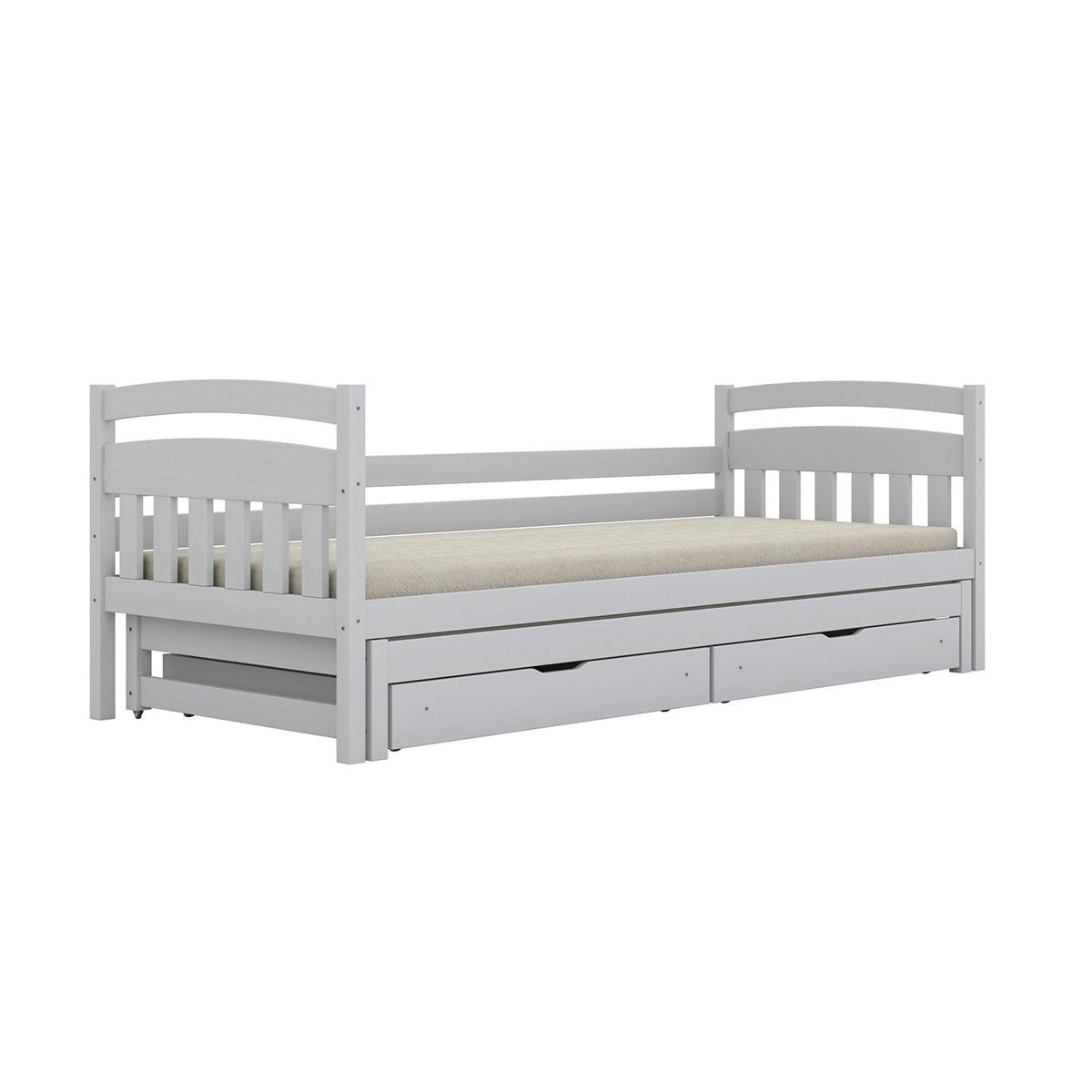 BETT 90/200 Tosia Weiß - Weiß, Holz (90/200cm) - Petits-meubles