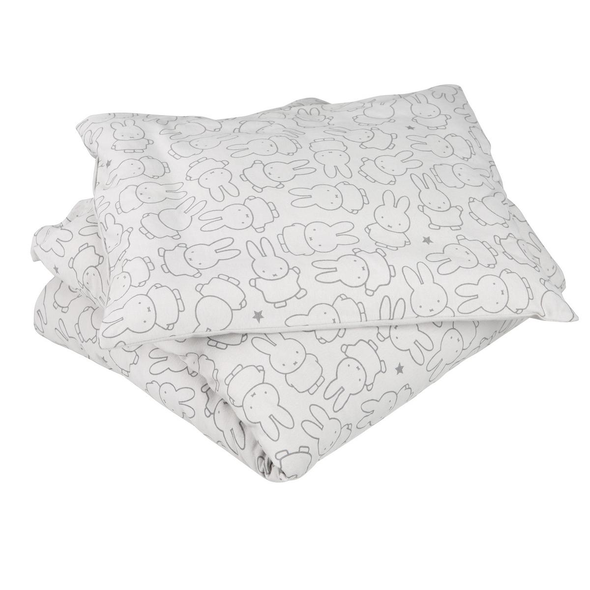 BABYBETTWÄSCHE miffy® 80 x 80 cm - Grau, Textil (80/80cm) - Roba