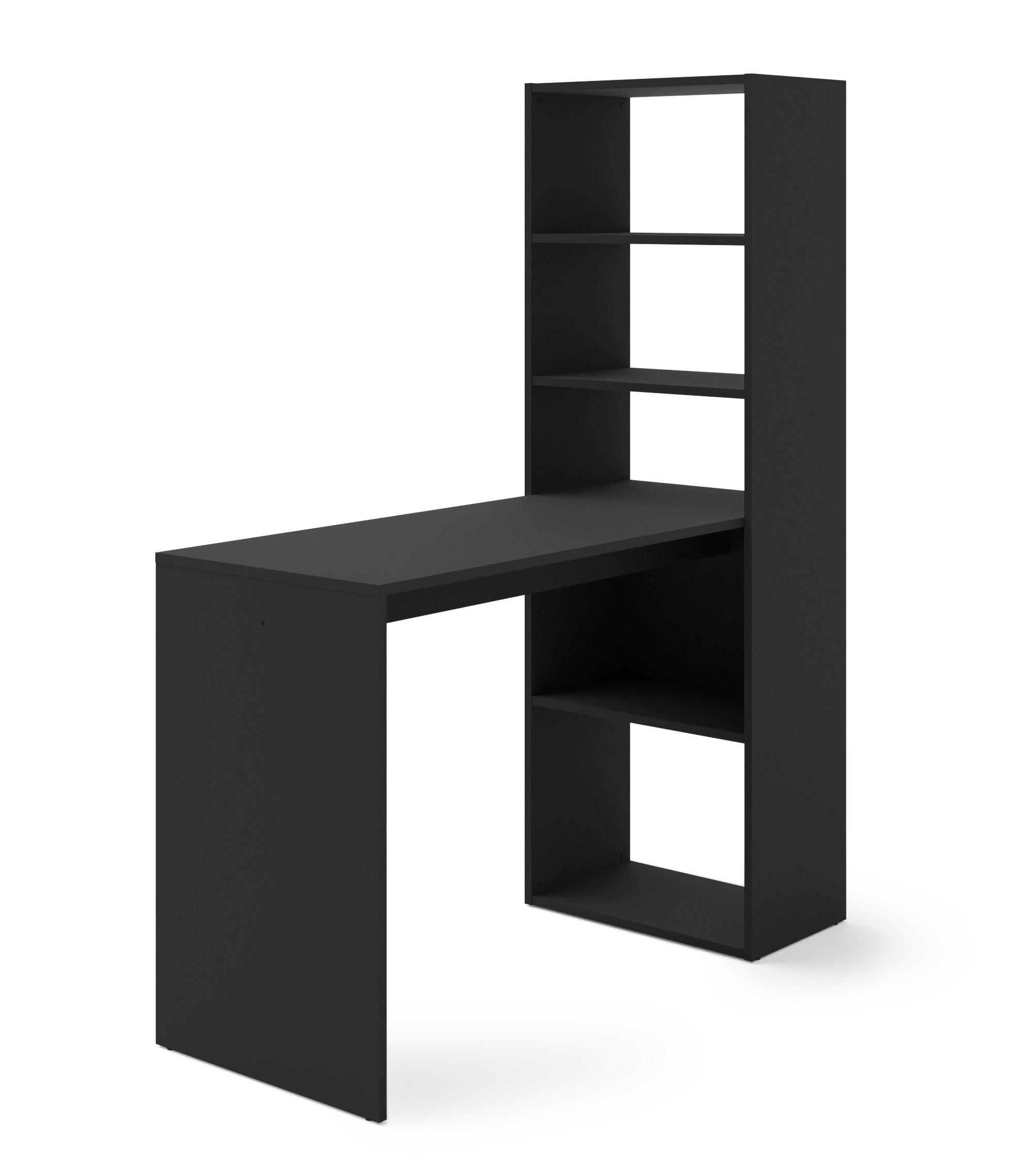 SCHREIBTISCH Schwarz 50/150/120 - Schwarz, Holzwerkstoff (90/50/150cm) - RAUMHIRSCH FURNITURE