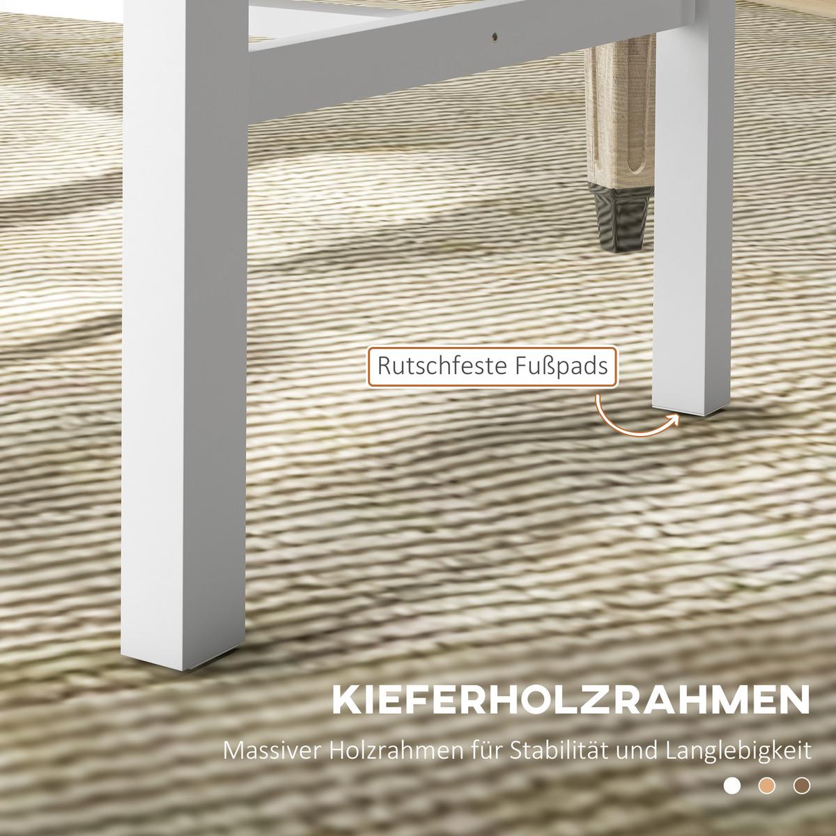 ESSZIMMERSTÜHLE, Kiefernholz, Weiß - Weiß, Holz (38.5/99/47.5cm) - HOMCOM