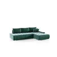 ECKSOFA Vogar In Monolith - Grün, Holzwerkstoff/Textil (265/185cm) - Fun Möbel