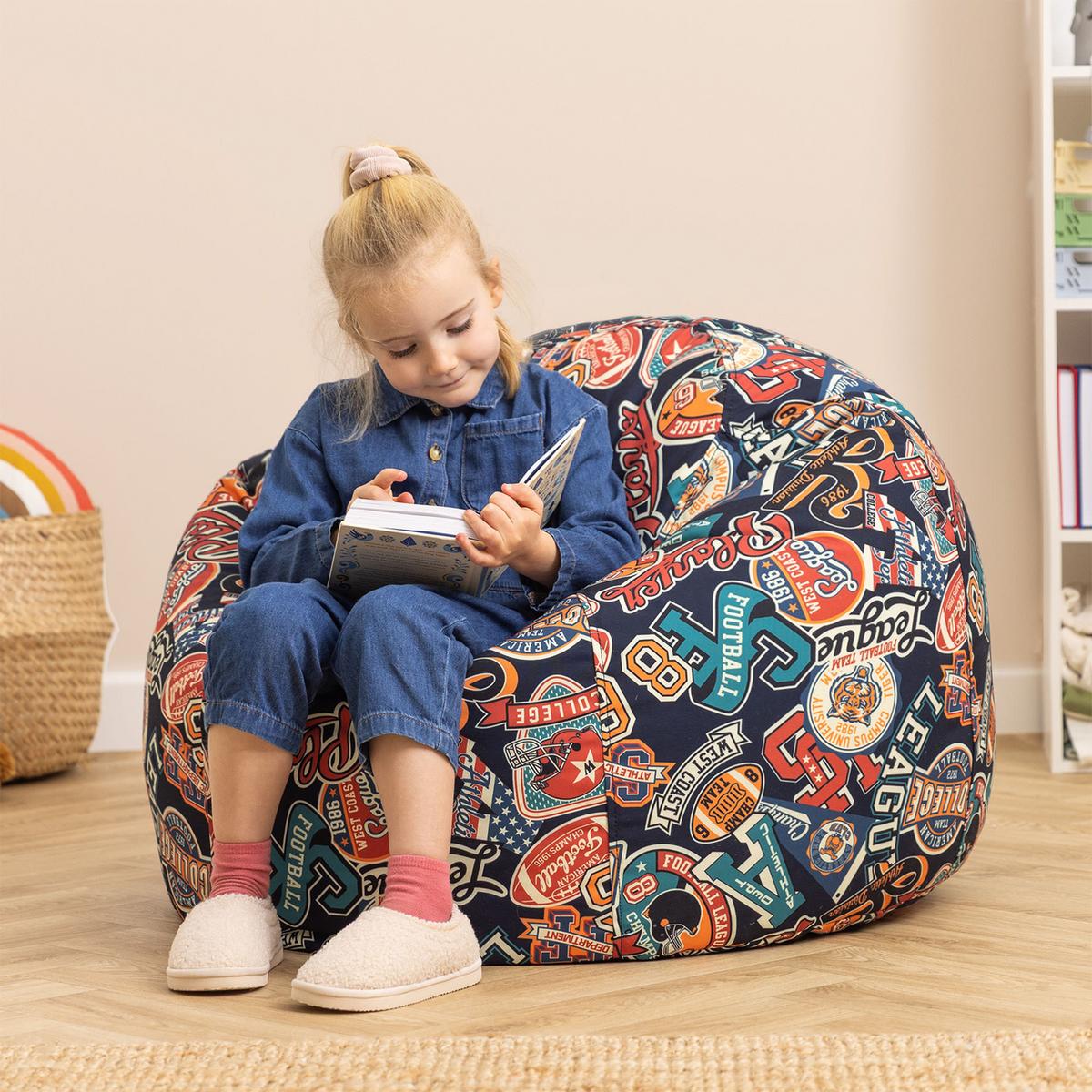 KINDERSITZSACK Kingston Varsity - Multicolor, Textil (80/45/80cm) - icon