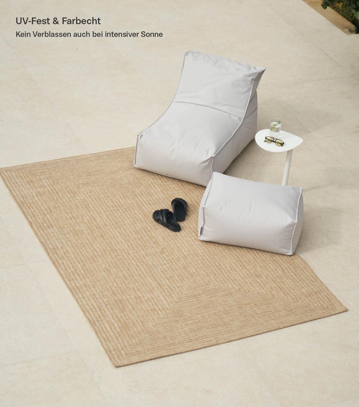 OUTDOORTEPPICH Nomad - Beige, Kunststoff (200/290cm) - Mokebo