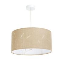HÄNGELEUCHTE Weiß 70/100 cm - Beige/Weiß, Kunststoff (30/1.2/100cm) - ONZENO