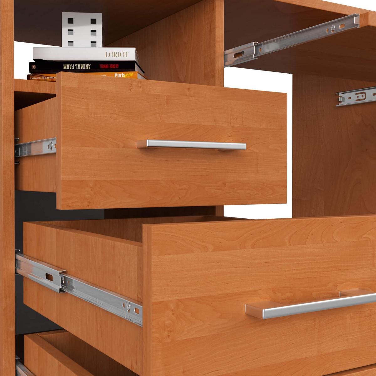SCHREIBTISCH Erlefarben 74/124/52 - Erlefarben, Holzwerkstoff (124/85/74cm) - RAUMHIRSCH FURNITURE