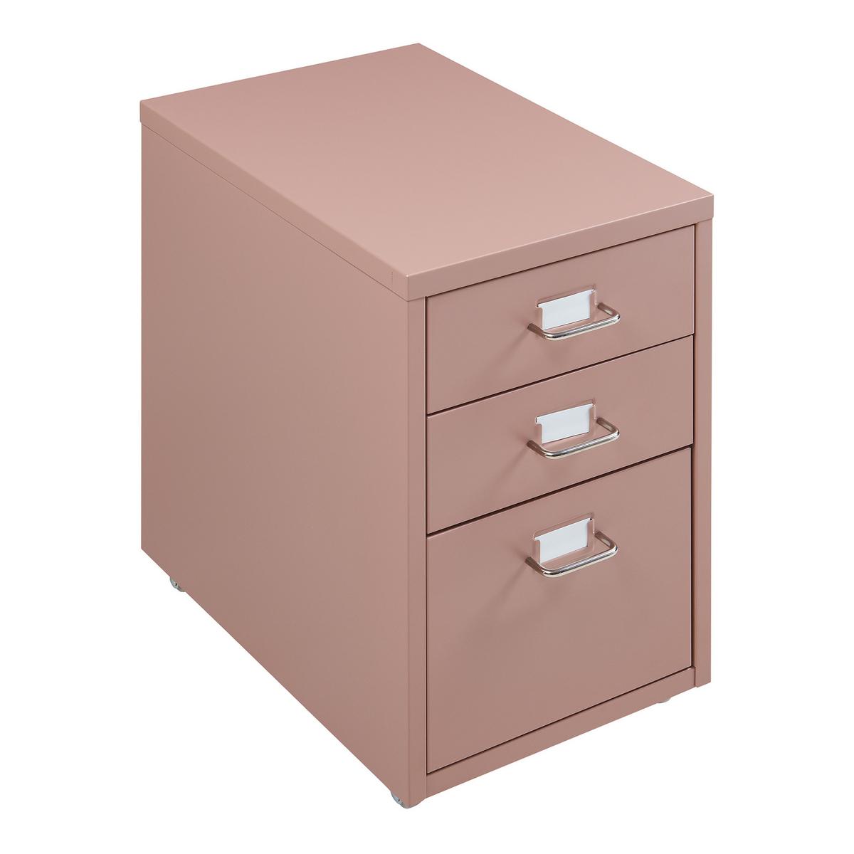 ROLLCONTAINER Kökar - Hellbraun, Metall (28/48/41cm) - [en.casa]