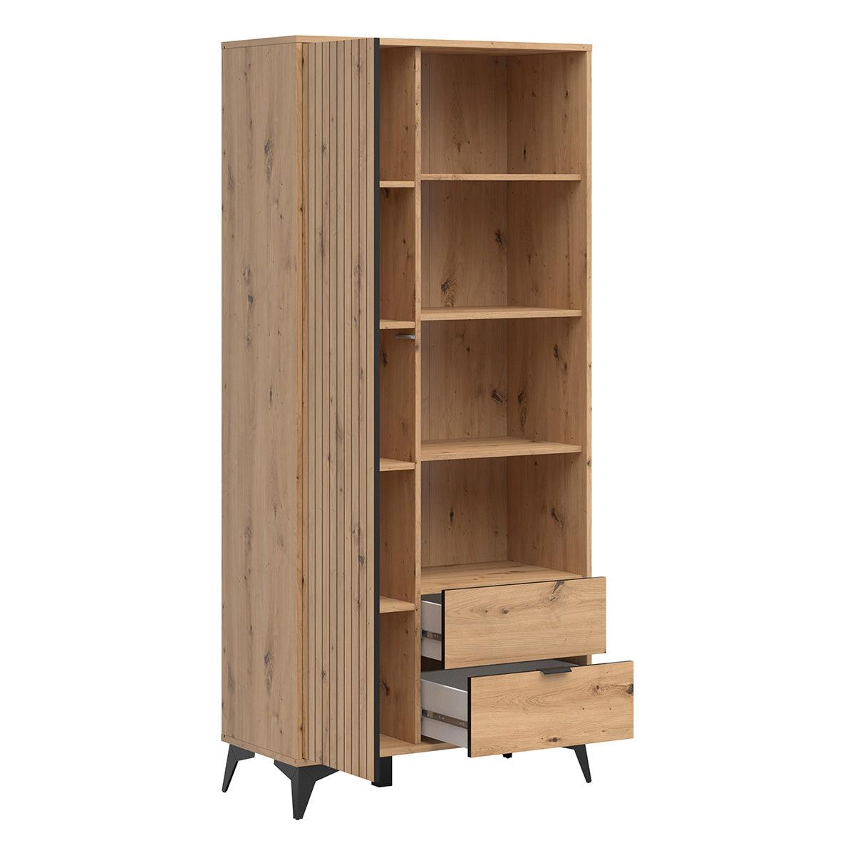 SCHRANK 1 Tür Mao Holz - Braun, Holzwerkstoff (90/197/41cm) - Petits-meubles