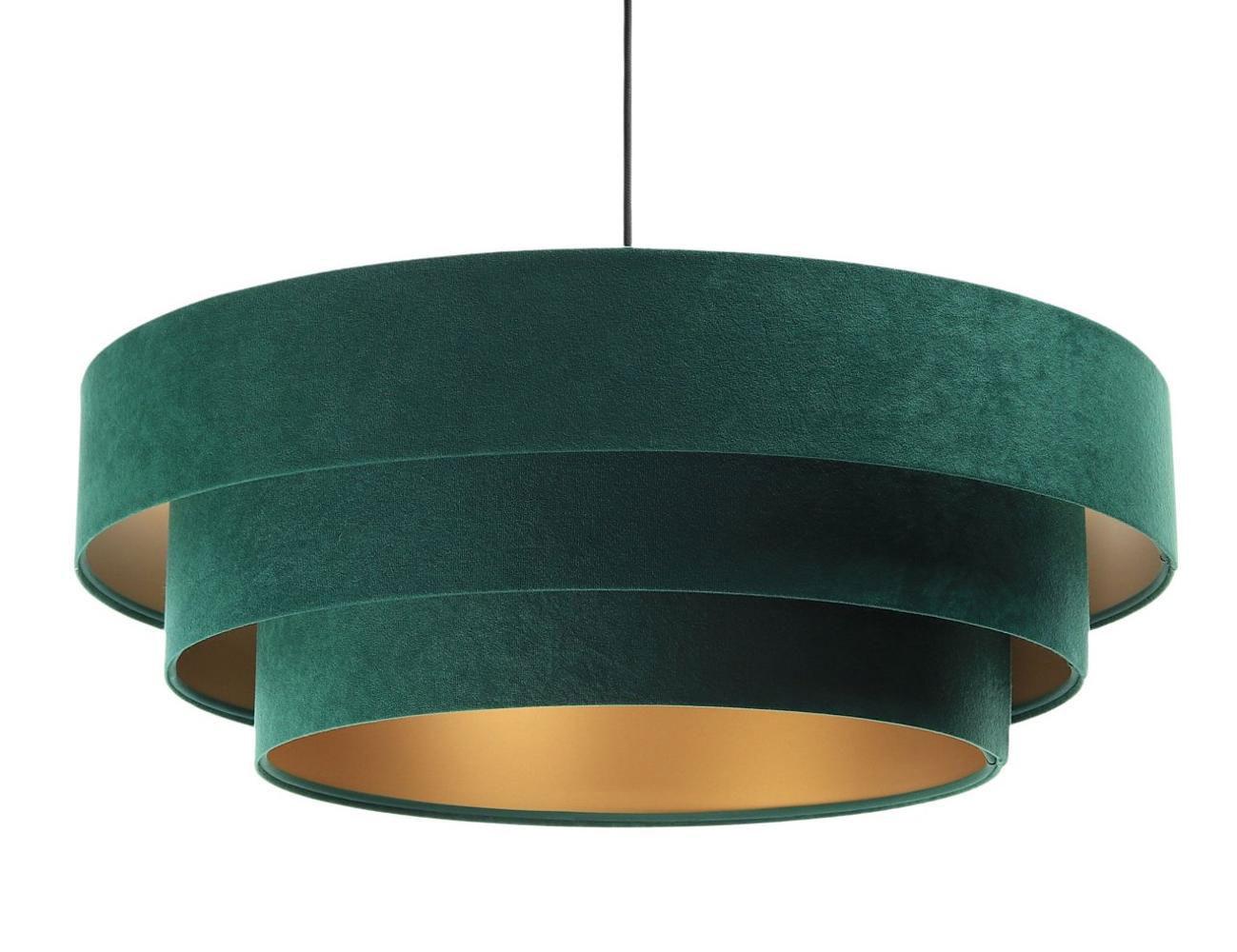 HÄNGELEUCHTE Grün 60/20 cm - Goldfarben/Grün, Kunststoff (60/1.5/20cm) - ONZENO