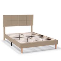 POLSTERBETT 150x190 cm Silvi, Beige - Beige, Textil (150/190cm) - VS Venta-stock