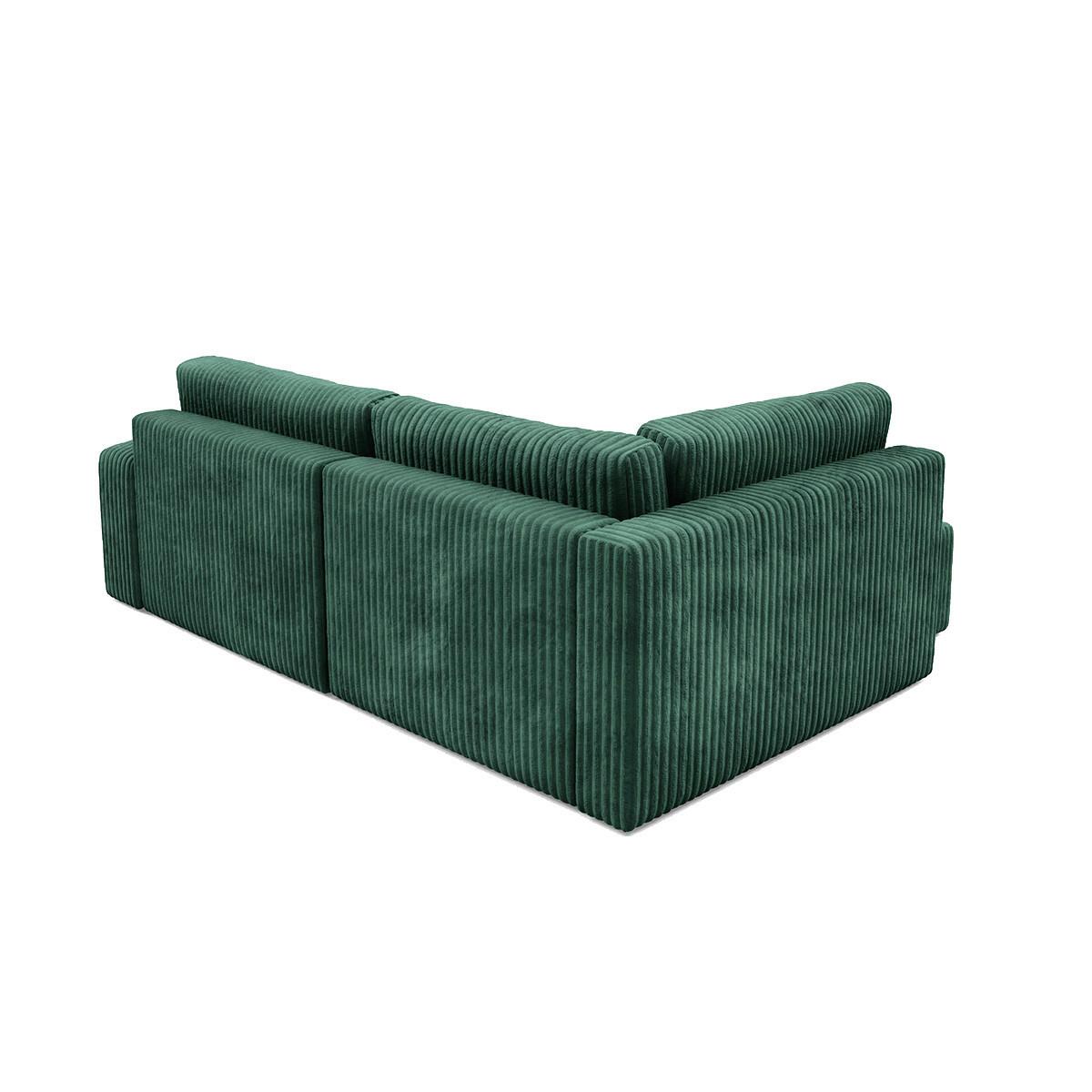 ECKSOFA Angela 4 Sitzplätze Tannengrün - Grün, Holz (245/182cm) - Petits-meubles