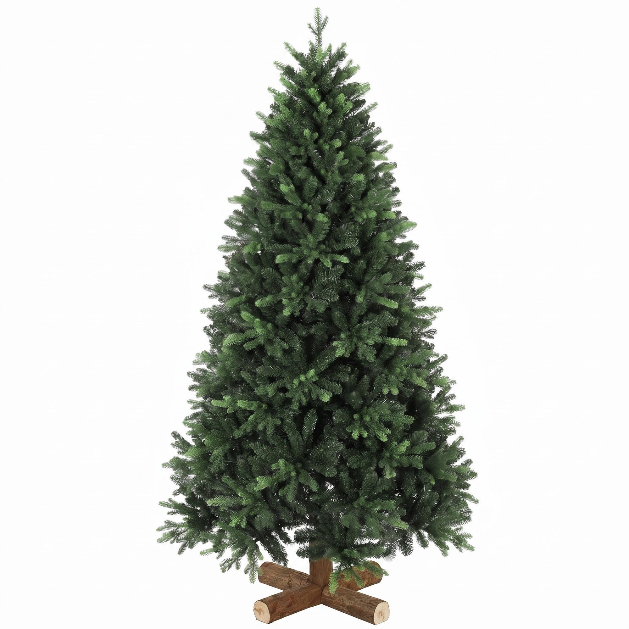 WEIHNACHTSBAUM PE PVC Grün - Grün, Kunststoff (180cm) - HOMCOM