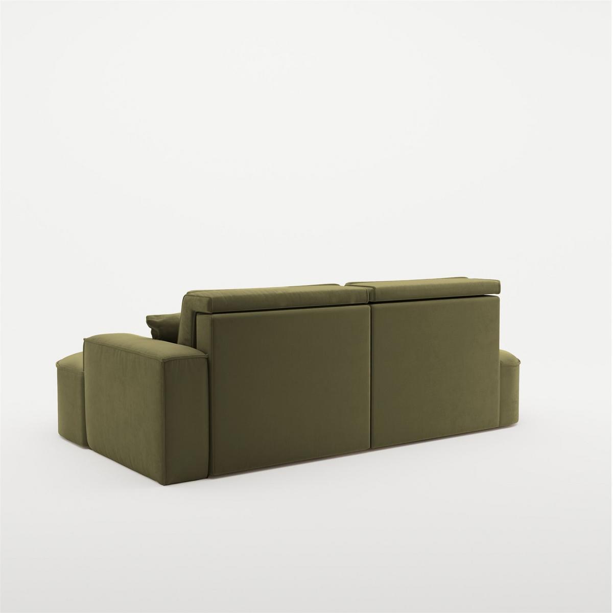 ECKSOFA Venedig Mit Schlaffunktion - Grün, Holzwerkstoff/Textil (278/179cm) - Fun Möbel
