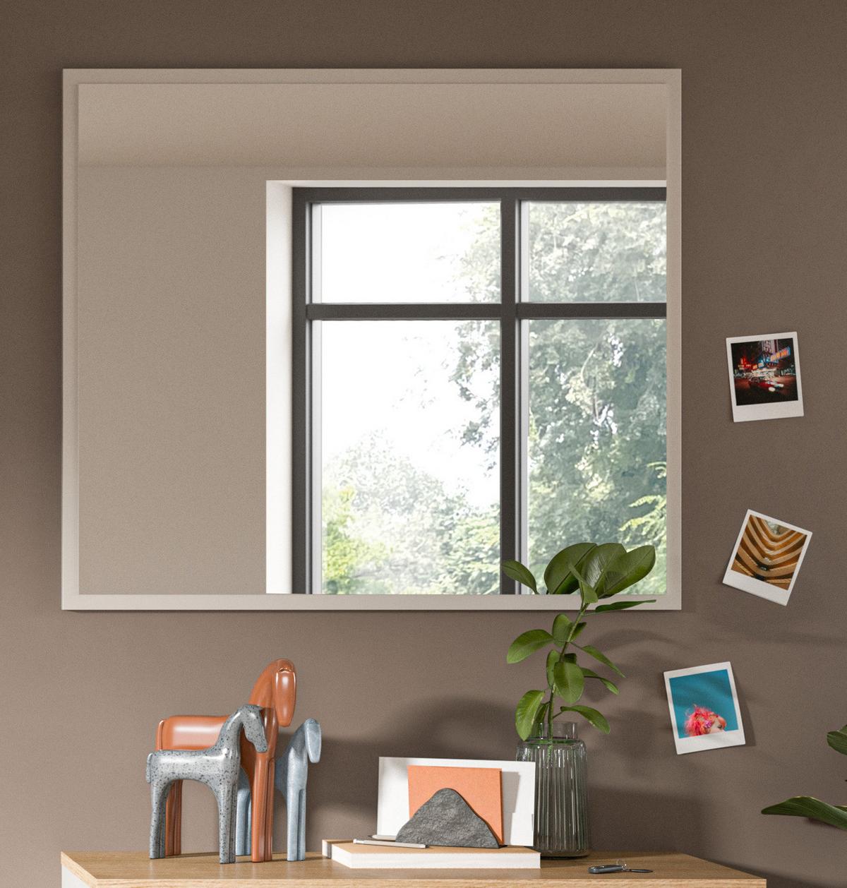 GARDEROBENSPIEGEL Kaschmir Sand, Flur Wandspiegel 80 x 70 cm - Kaschmir, Glas/Holzwerkstoff (80/70/2cm) - Inn.Furn