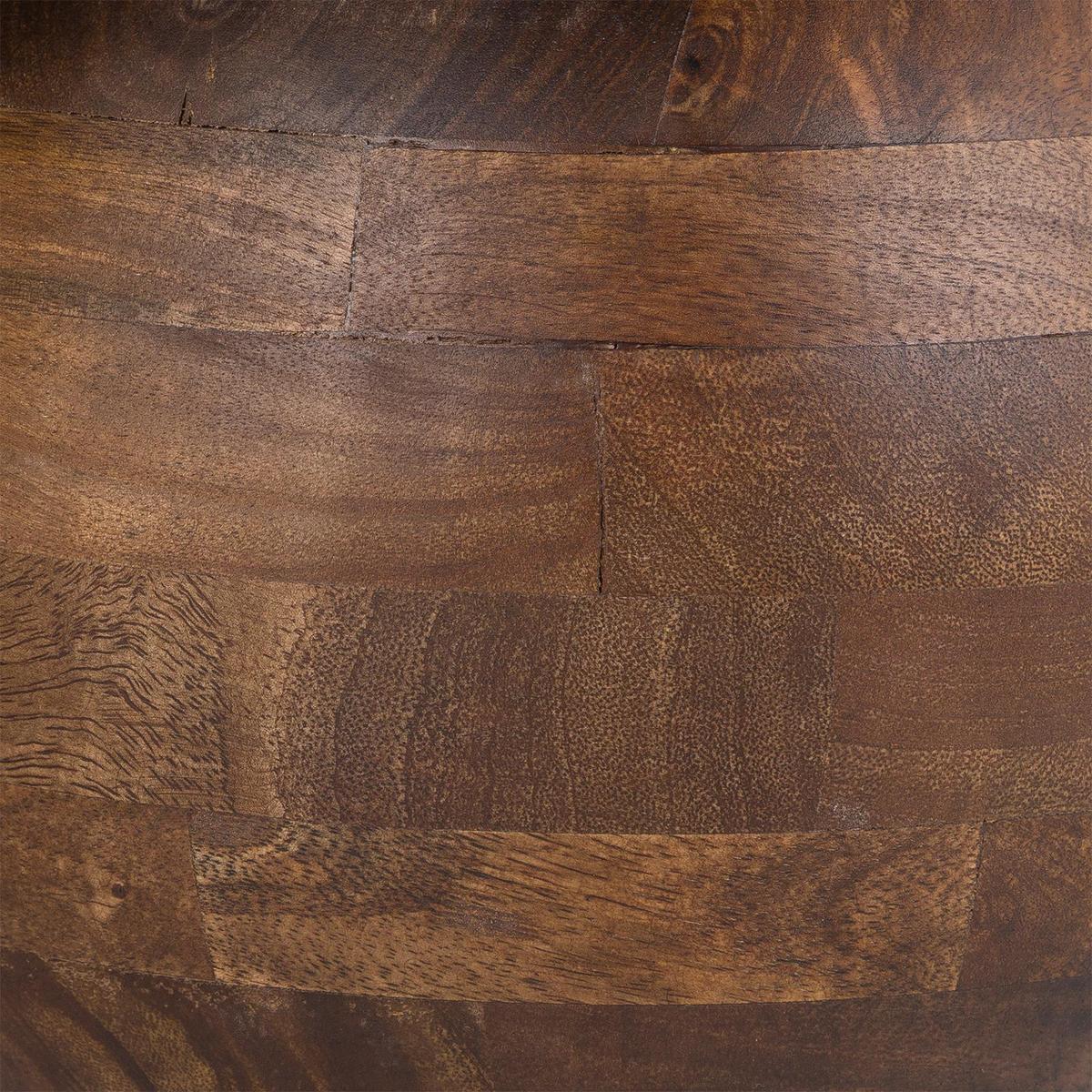 COUCHTISCH LUNI dunkelbraun - Dunkelbraun, Holz/Stein (65/90/30cm) - IDIMEX