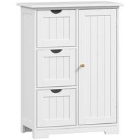 BADEZIMMERSCHRANK MDF Weiß - Weiß, Holzwerkstoff (30/80/60cm) - HOMCOM