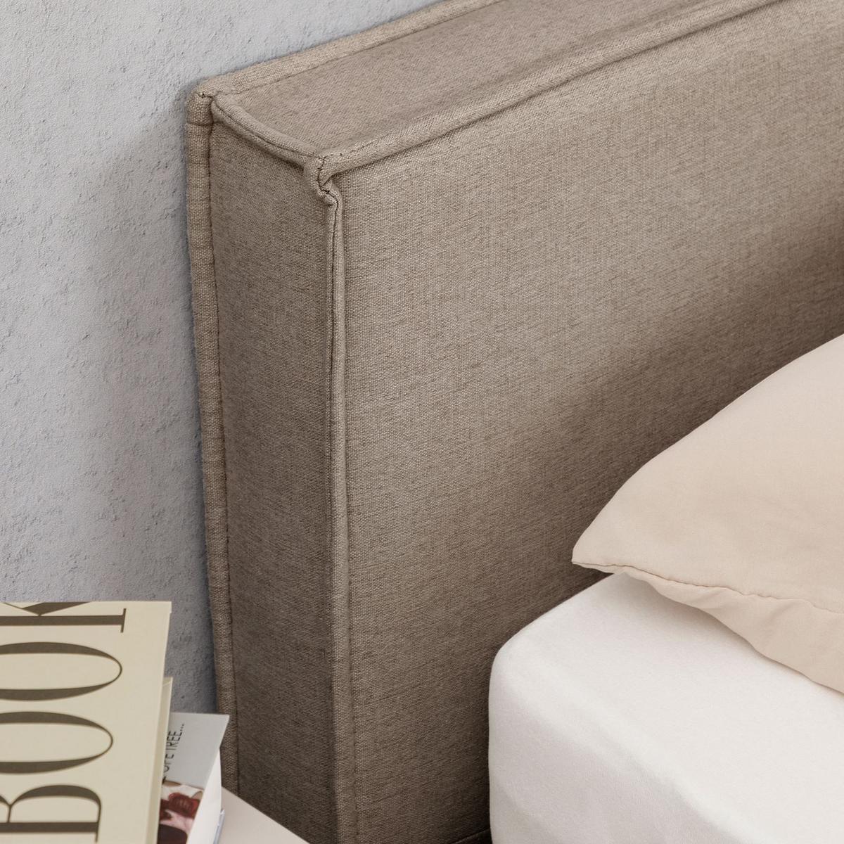 POLSTERBETT PESARO 140x200 cm greige - Greige, Textil (140/200cm) - IDIMEX