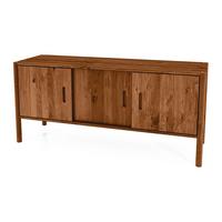 KOMMODE INA Wildeiche - Mokka, Holz (142/64/46cm) - byoak