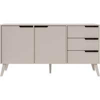 KOMMODE Norel mit 3 Schubalden und 2 Türen, Kaschmir - Kaschmir, Holz/Holzwerkstoff (160/80/40cm) - Beautysofa