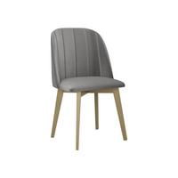 ESSZIMMERSTUHL Monti III Pik Gerade - Hellgrau/Sonoma Eiche, Holz/Textil (48/83/55cm) - MIRJAN24