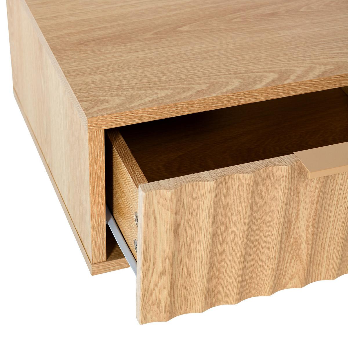 NACHTTISCH schwebende Lluvia Eichenfarbe - Honigeiche, Holzwerkstoff (40/19/35cm) - VS Venta-stock