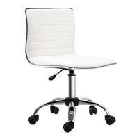 FRISEURSTUHL, Drehstuhl, Stahl PU, Weiß - Weiß, Metall (48/90/52cm) - HOMCOM